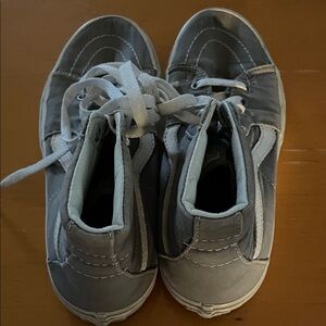 Kids Gray High-Top Sneakers